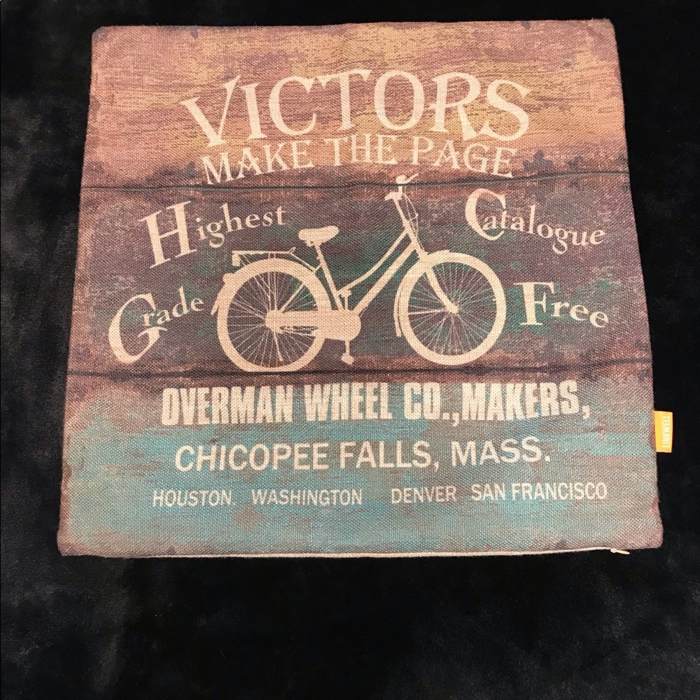 Linkwell Bicycle Wheel Pillow Pillowcase NWOT
Overman Bike Antique Vintage - Picture 5 of 12